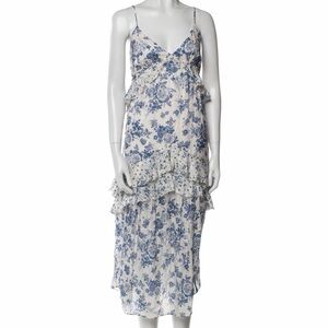 Cami NYC Blue and White Floral Top